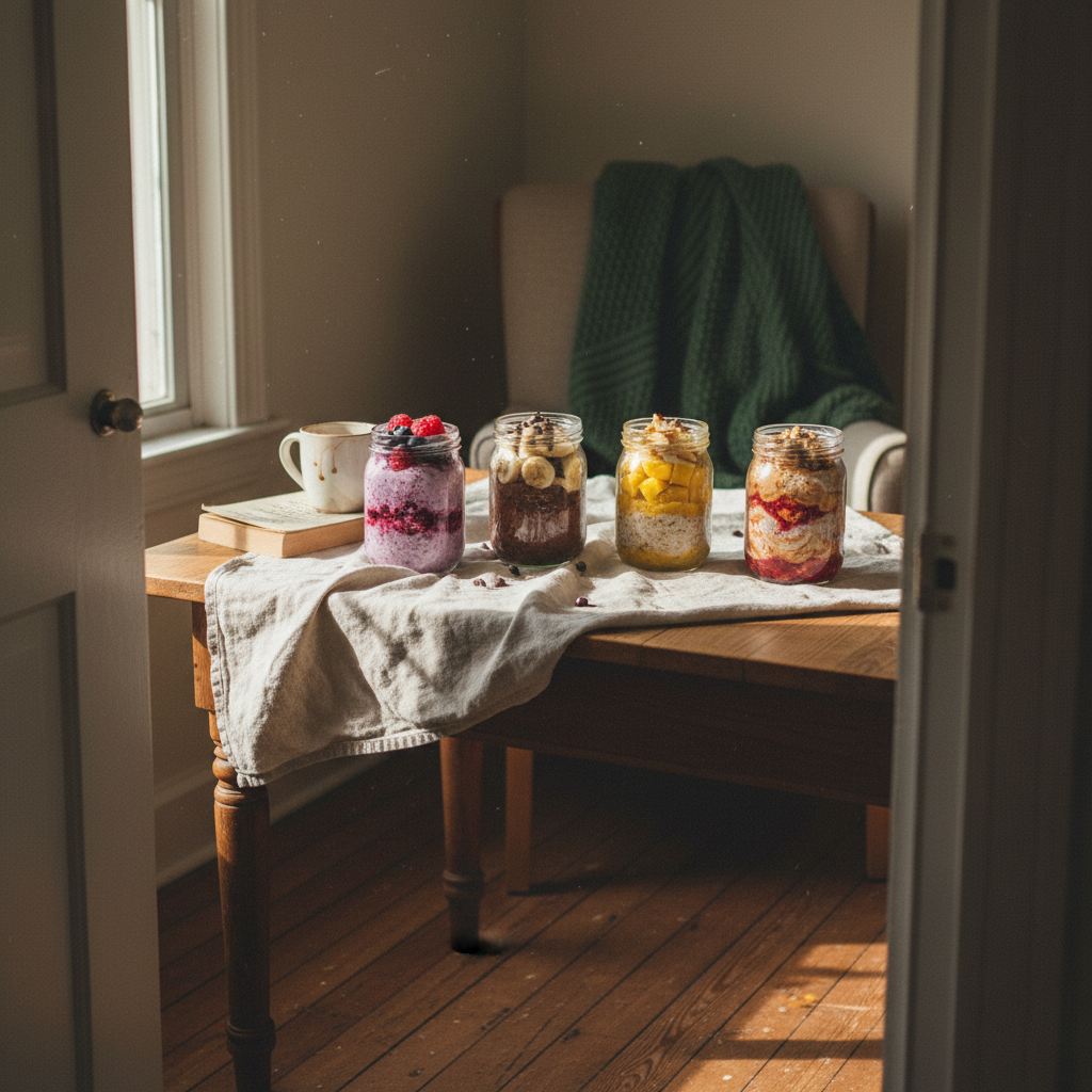 4. Overnight Oats with Flavor Variations