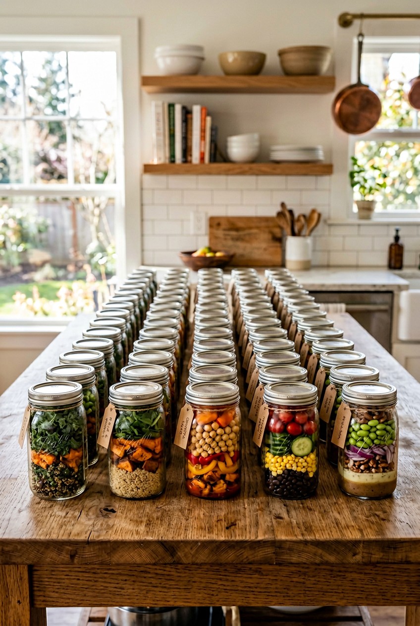 mason jar meal prep - 8 Mason Jar Meal Prep for Every Budget